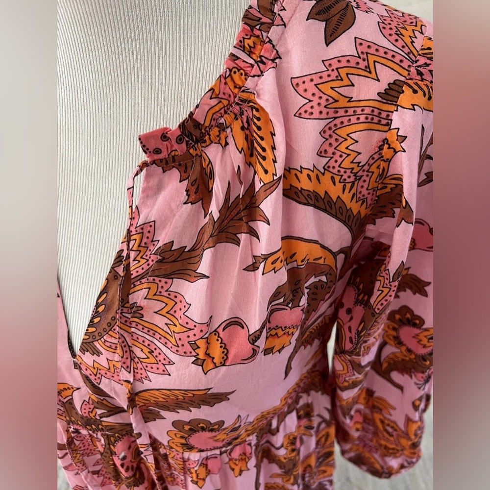 Tuckernuck + Hyacinth House Salty Paloma Maxi Dress in Sunset Chintz | M | New - Picture 7 of 14